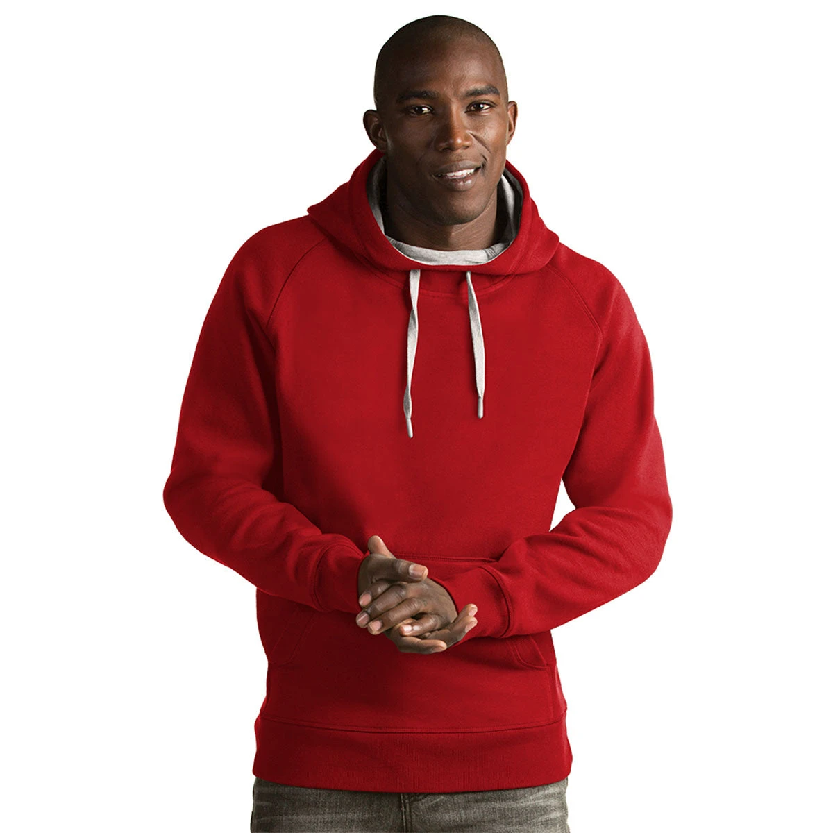Antigua Men's Dark Red Victory Pullover Hoodie 1 Antigua Men's Dark Red Victory Pullover Hoodie