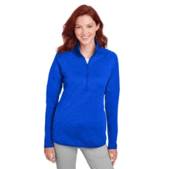 Under Armour Women's Royal Corporate Hybrid Quarter Zip