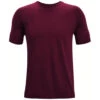 Under Armour Men's Maroon/White Athletics T-Shirt