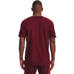 Under Armour Men's Maroon/White Athletics T-Shirt -Sportswear Shop 1360695 Maroon White HTB