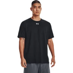 Under Armour Men's Black Team Tech Tee -Sportswear Shop 1376842 001 HTF