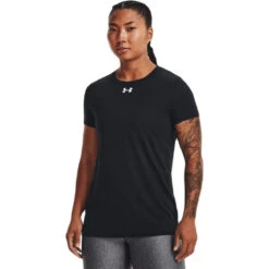 Under Armour Women's Black Team Tech Tee -Sportswear Shop 1376847 001 HTF