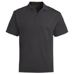 Edwards Men's Steel Grey Hi-Performance Mesh Short Sleeve Polo