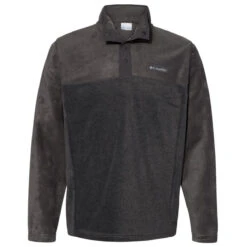 Columbia Men's Charcoal Heather/Shark Steens Mountain Half-Snap Pullover