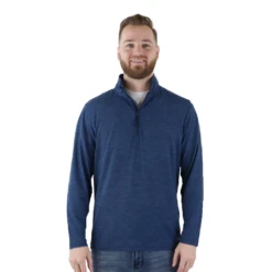 Zusa Men's Navy Heather Brisk Quarter Zip -Sportswear Shop 2022 03 08 23.02.08 1