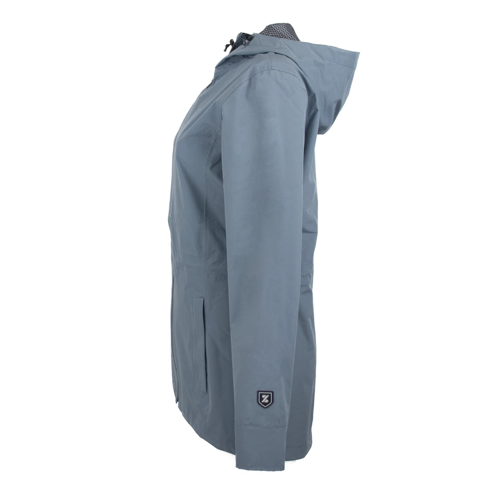 Zusa Women's Charcoal North Shore Rain Jacket 3 Zusa Women's Charcoal North Shore Rain Jacket - Image 3