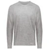 Holloway Men's Athletic Grey Heather Electrify Coolcore Long Sleeve Tee