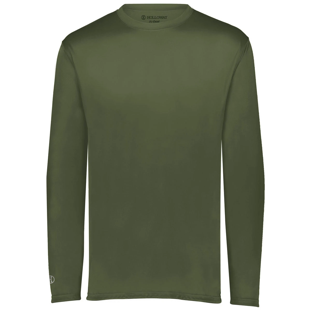 Holloway Men's Olive Momentum Long Sleeve Tee 1 Holloway Men's Olive Momentum Long Sleeve Tee