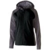 Holloway Women's Carbon Print/Black Raider Softshell Jacket