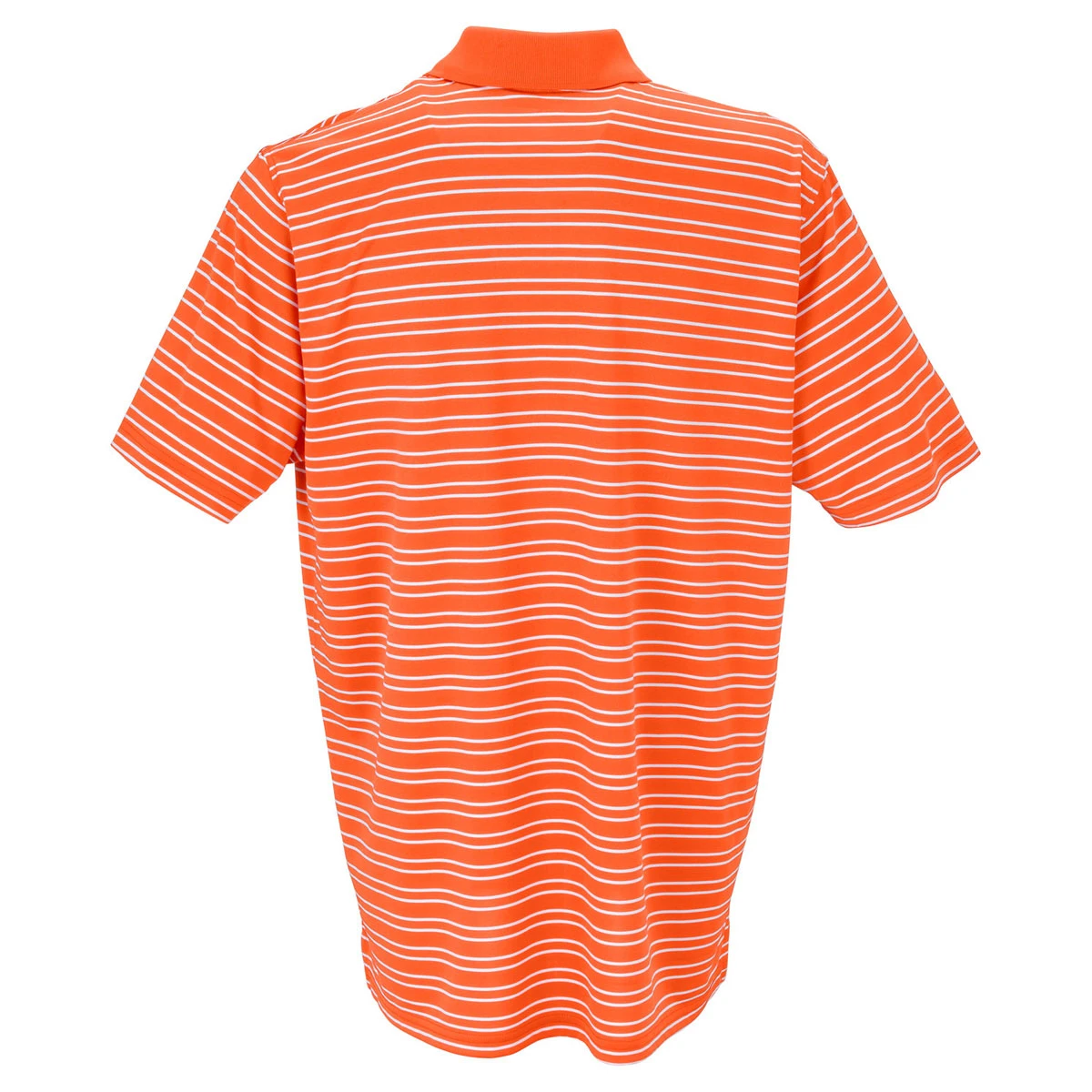 Vantage Men's Orange/White Tour Stripe Polo 2 Vantage Men's Orange/White Tour Stripe Polo - Image 2