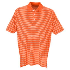 Vantage Men's Orange/White Tour Stripe Polo