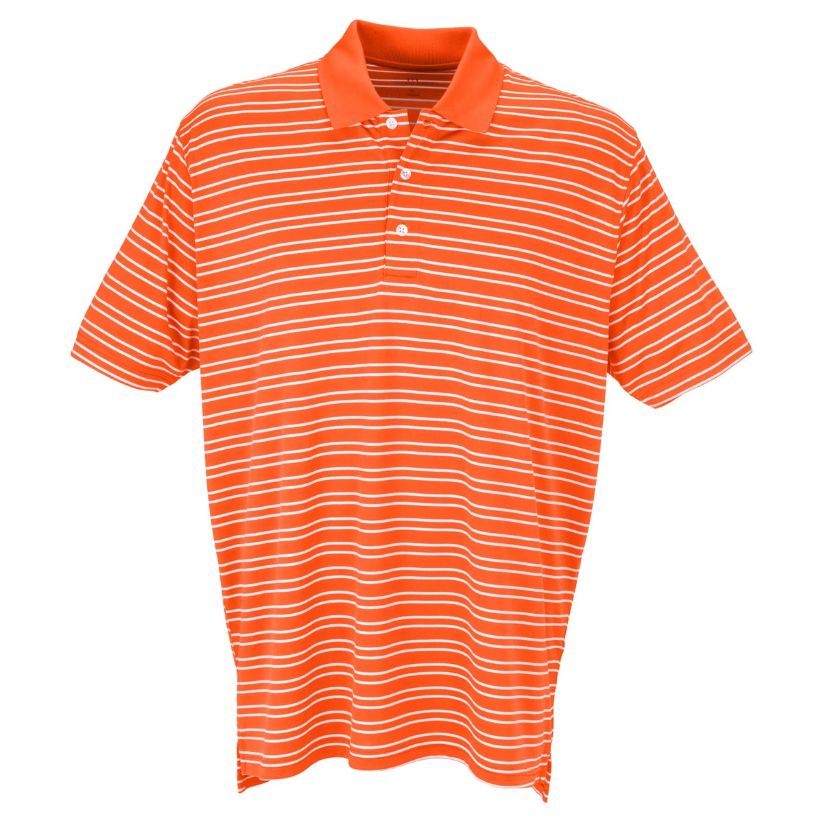 Vantage Men's Orange/White Tour Stripe Polo 1 Vantage Men's Orange/White Tour Stripe Polo