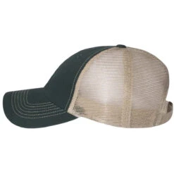 Sportsman Forest/Khaki Contrast Stitch Mesh Cap -Sportswear Shop 3100 Forest Khaki 3