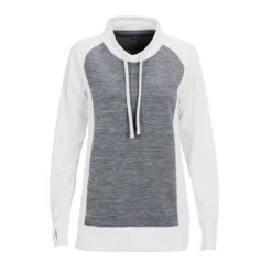 Vantage Women's Grey Spacedye/White Blocked Pullover