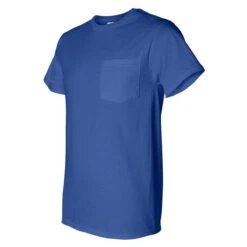Fruit Of The Loom Men's Royal HD Cotton T-Shirt With A Pocket -Sportswear Shop 3930PR Royal S