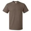 Fruit Of The Loom Men's Chocolate HD Cotton Short Sleeve T-Shirt