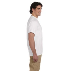 Fruit Of The Loom Men's White 5 Oz. HD Cotton T-Shirt -Sportswear Shop 3931 00 HTS