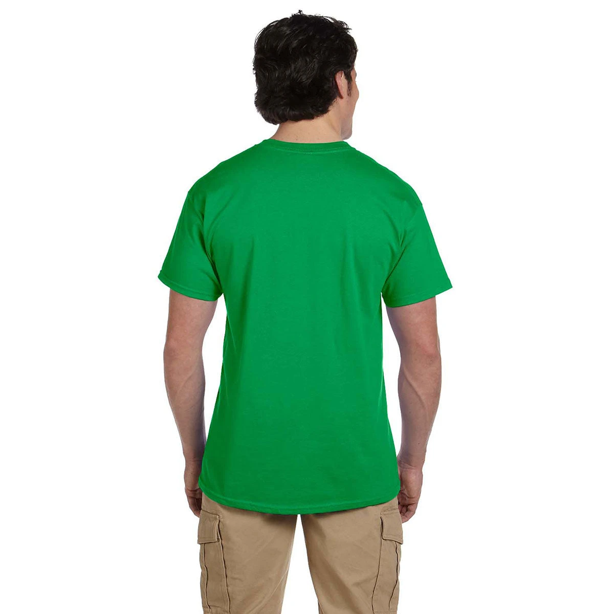 Fruit Of The Loom Men's Kelly 5 Oz. HD Cotton T-Shirt 2 Fruit Of The Loom Men's Kelly 5 Oz. HD Cotton T-Shirt - Image 2