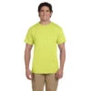 Fruit Of The Loom Men's Neon Yellow 5 Oz. HD Cotton T-Shirt