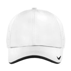 Nike White Dri-FIT Swoosh Perforated Cap -Sportswear Shop 429467 white 2