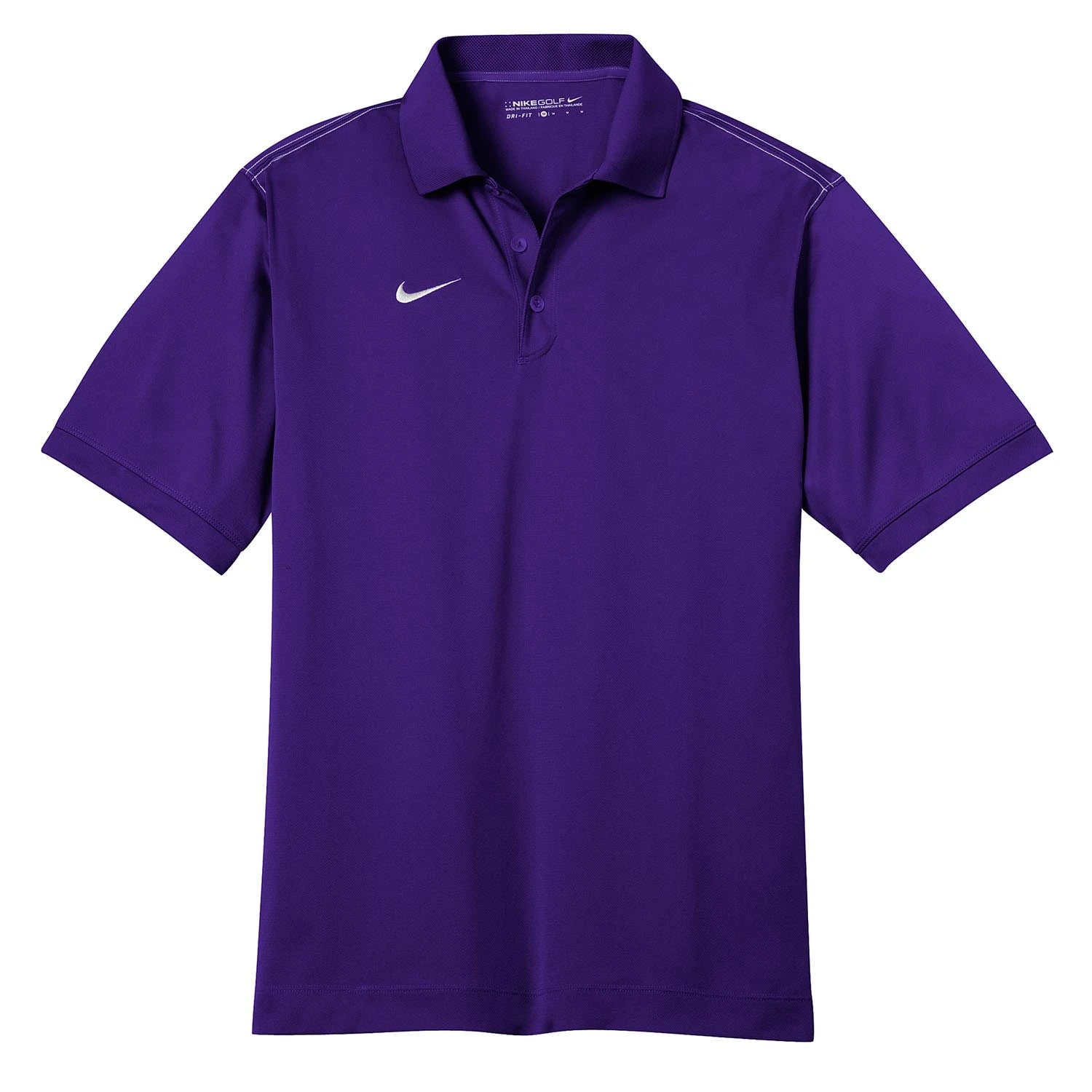 Nike Men's Purple Dri-FIT Short Sleeve Sport Swoosh Pique Polo 1 Nike Men's Purple Dri-FIT Short Sleeve Sport Swoosh Pique Polo