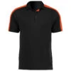 Augusta Sportswear Men's Black/Orange Bi-Color Vital Polo