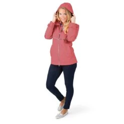 Charles River Women's Mauve/Reflective New Englander Rain Jacket -Sportswear Shop 5099 434 HTF