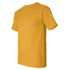 Bayside Men's Gold USA-Made Short Sleeve T-Shirt -Sportswear Shop 5100 Gold S