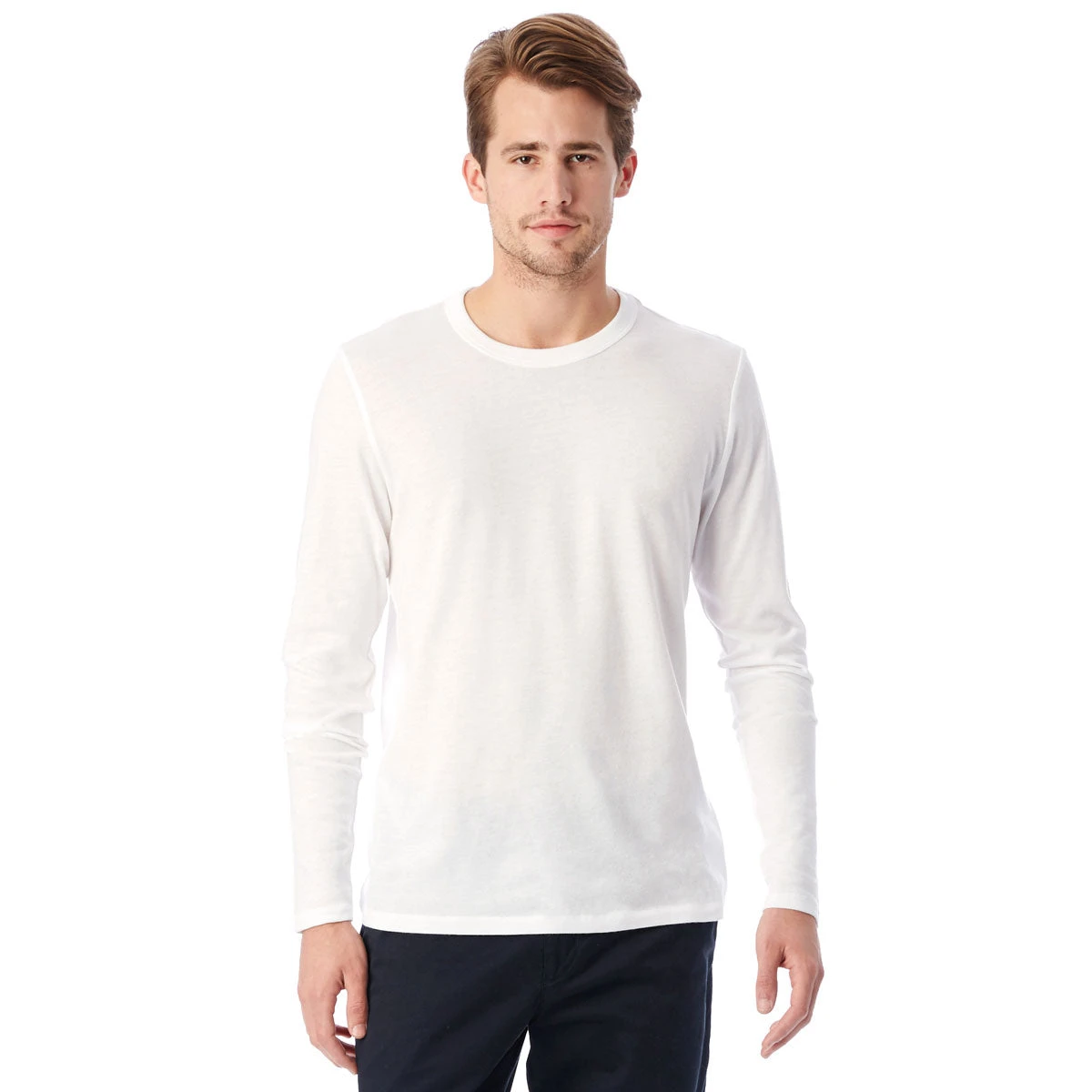 Alternative Men's White Keeper Long-Sleeve 1 Alternative Men's White Keeper Long-Sleeve