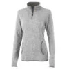 Charles River Women's Light Grey Heather Heathered Fleece Pullover
