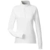 Puma Golf Women's Bright White Gamer Golf 1/4 Zip