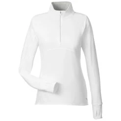 Puma Golf Women's Bright White Gamer Golf 1/4 Zip