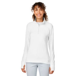 Puma Golf Women's Bright White Gamer Golf 1/4 Zip -Sportswear Shop 533007 Bright White HTF
