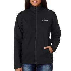 Columbia Women's Black Kruser Ridge Softshell Jacket -Sportswear Shop 5343 Black HTF