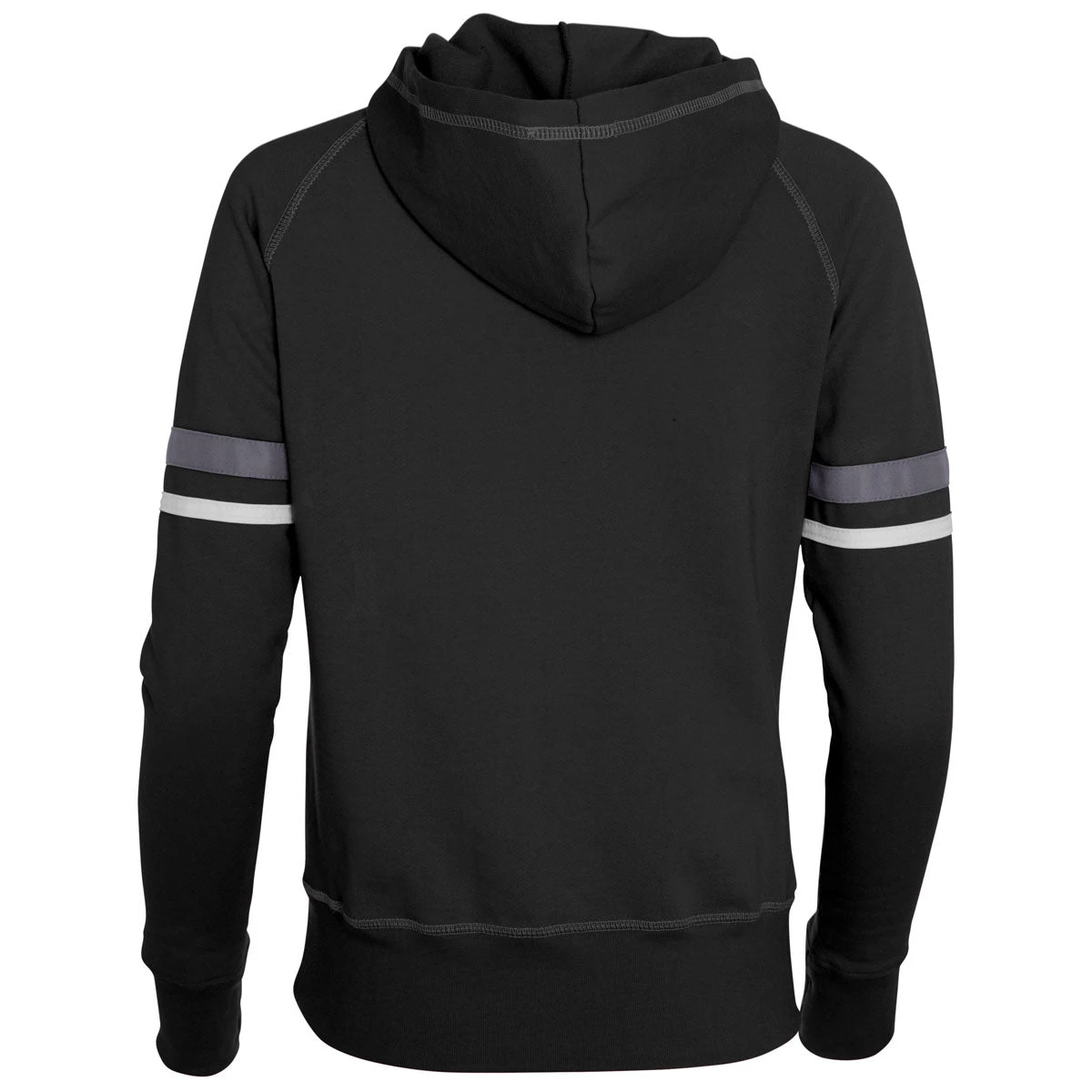 Augusta Women's Black/White/Graphite Spry Hoodie 2 Augusta Women's Black/White/Graphite Spry Hoodie - Image 2