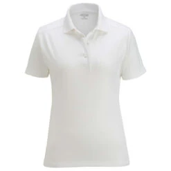 Edwards Women's White Snag-Proof Short Sleeve Polo