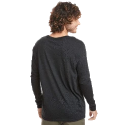 Next Level Men's Vintage Black Triblend Long-Sleeve Crew Tee 7 Next Level Men's Vintage Black Triblend Long-Sleeve Crew Tee -Sportswear Shop 6071 vintage black model back