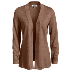 Edwards Women's Mocha Heather Open Cardigan