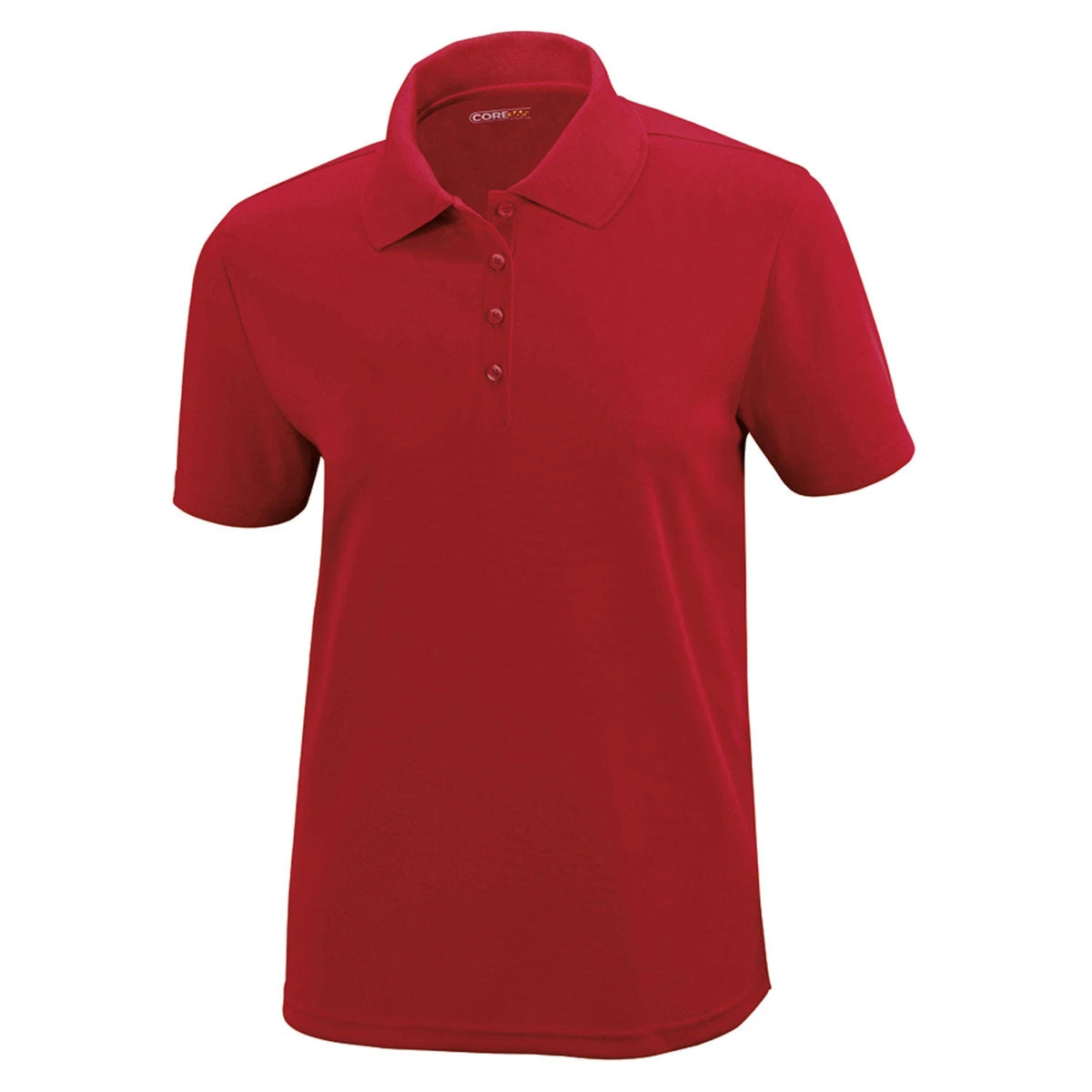 Core 365 Women's Classic Red Origin Performance Pique Polo 1 Core 365 Women's Classic Red Origin Performance Pique Polo