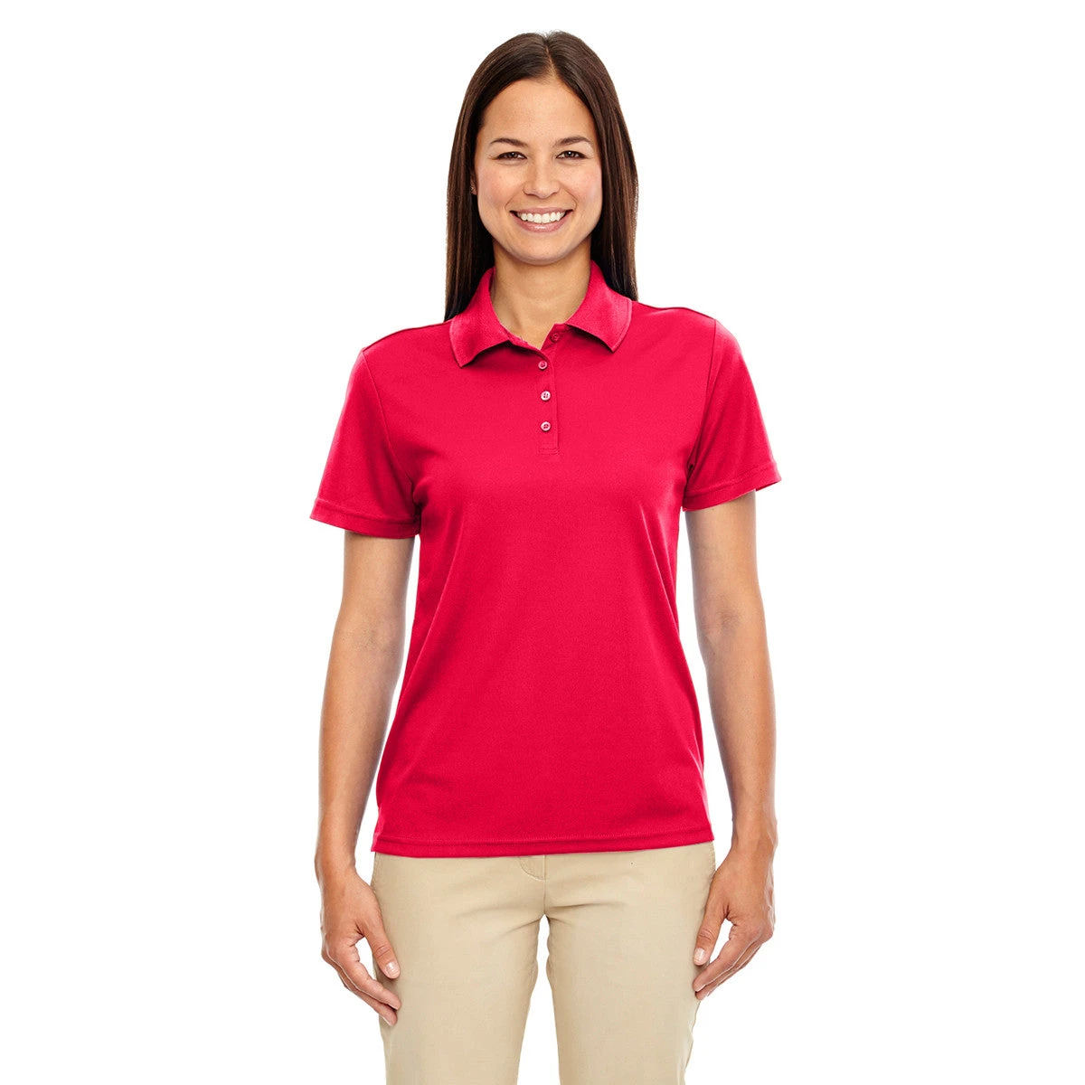 Core 365 Women's Classic Red Origin Performance Pique Polo 2 Core 365 Women's Classic Red Origin Performance Pique Polo - Image 2