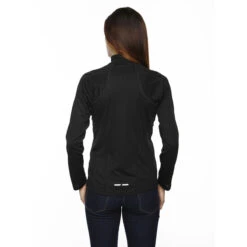 North End Women's Black Radar Half-Zip Performance Long-Sleeve Top -Sportswear Shop 78187 Black HTB