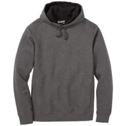 Duluth Men's Dark Grey Heather Fleece Pullover Hoodie