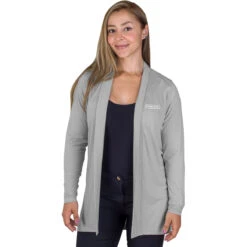 Vansport Women's Silver Grace Flow Cardigan -Sportswear Shop 8068 Silver HTF