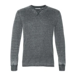J. America Men's Dark Smoke Vintage Zen Thermal Long Sleeve T-Shirt