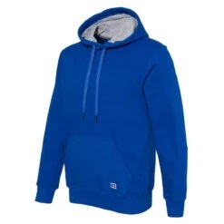Russell Athletic Men's Royal Cotton Rich Fleece Hooded Sweatshirt -Sportswear Shop 82ONSM Royal S