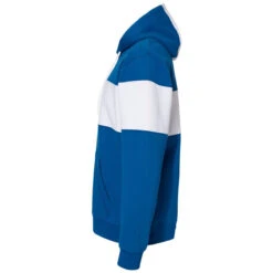 J. America Men's Royal Varsity Fleece Colorblocked Hooded Sweatshirt -Sportswear Shop 8644 Royal S