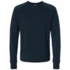 J. America Men's Navy Ripple Fleece Raglan Crewneck Sweatshirt