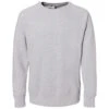 J. America Men's Oxford Ripple Fleece Raglan Crewneck Sweatshirt