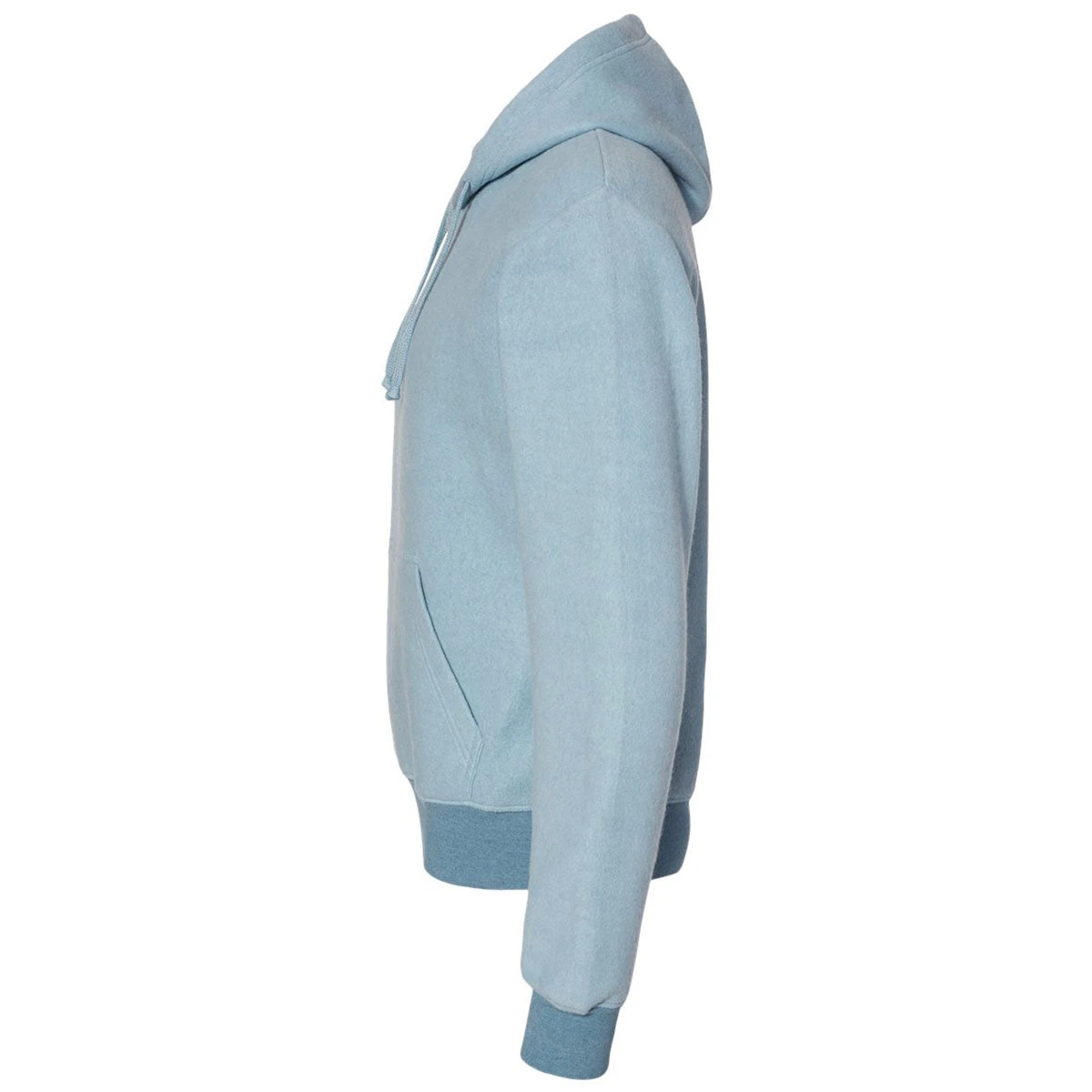 J. America Men's Chambray Heather Flip Side Fleece Hooded Pullover 3 J. America Men's Chambray Heather Flip Side Fleece Hooded Pullover - Image 3