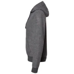 J. America Men's Charcoal Heather Flip Side Fleece Hooded Pullover -Sportswear Shop 8709 Charcoal Heather S
